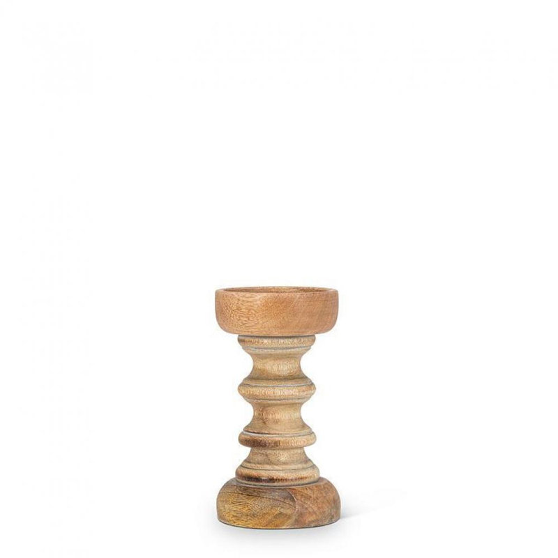 Tabletop Pillar, Gray Wash, 7.5" H x 4" W x 4" D