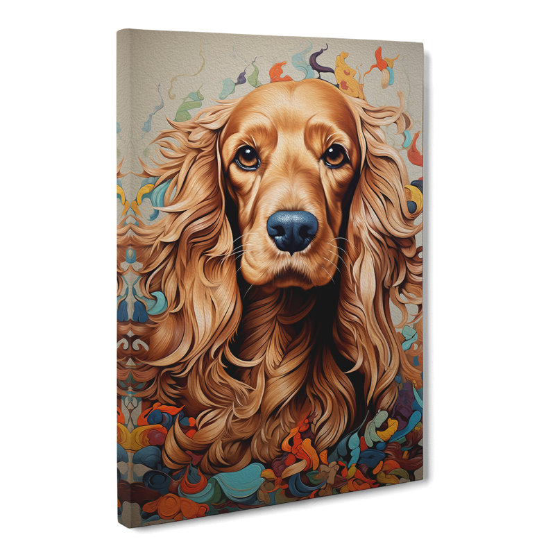 Cocker Spaniel Informel No.2 - Print, 60cm H x 40cm W x 3cm D