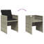 7 Piece Garden Dining Set with Cushions Poly Rattan-53741373-53741370