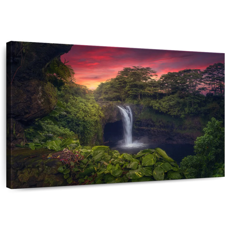 Alvord Rainbow Falls à Hilo, H 30 po x l 45 po