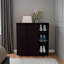 Étagère à chaussures Flippin H 36 po, 2 portes, 11 tablettes, wengé noir - chambre à coucher