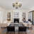 5-Light Modern Sputnik Globe Semi Flush Mount