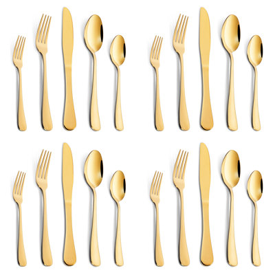 Latitude Run® Stainless Steel (18/10) Flatware Set - Service for 4