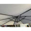 Parasol de patio en porte-à-faux 10 pi gris - transport facile avec étui de transport pour les voyages à l'extérieur