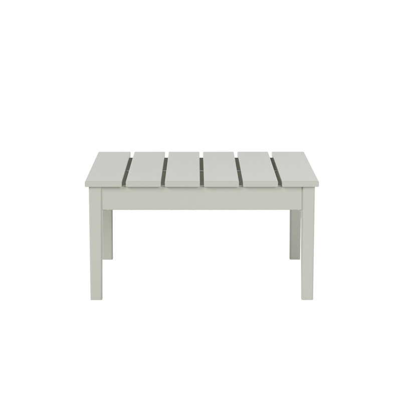 Table basse d'extérieur carrée en PEHD Joubert, Sable
