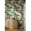 Papier peint oriental Grues et pins-430425581