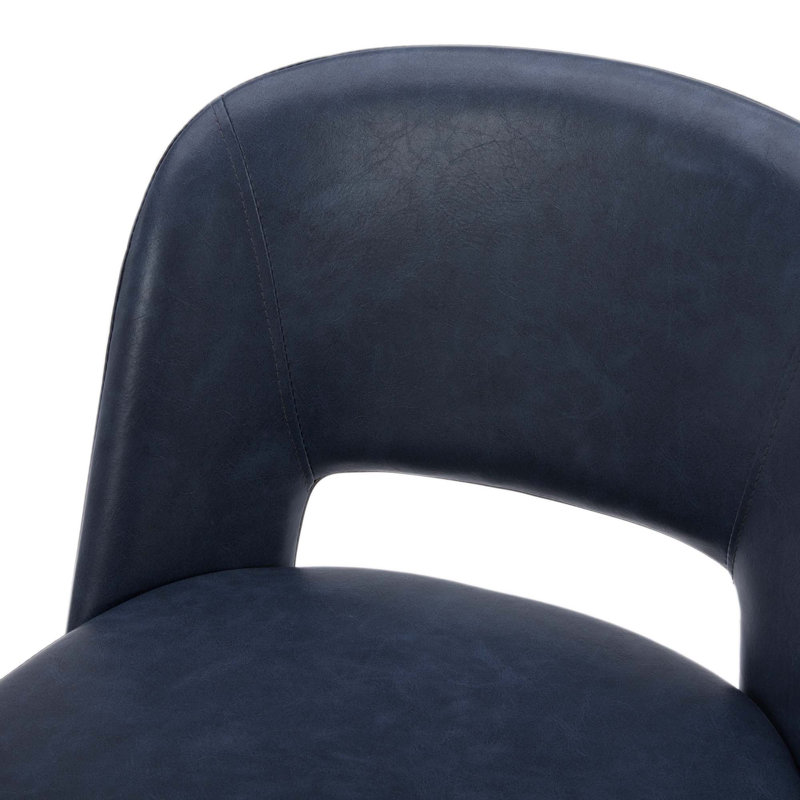 Tabouret de comptoir 26 po Kazlyn, Bleu