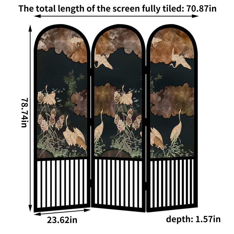 Farryl, 78.74" H x 70.87" W x 1.57" D