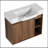 28"Floating Bathroom Vanity With Ceramic Sink