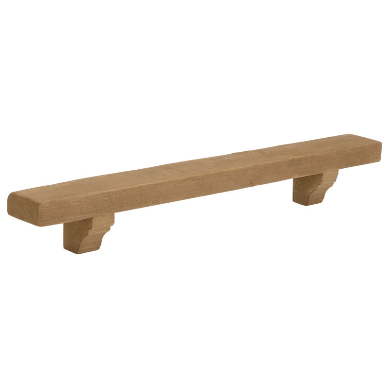 Keros Pine Mantel Shelf, Natural, 36" Width