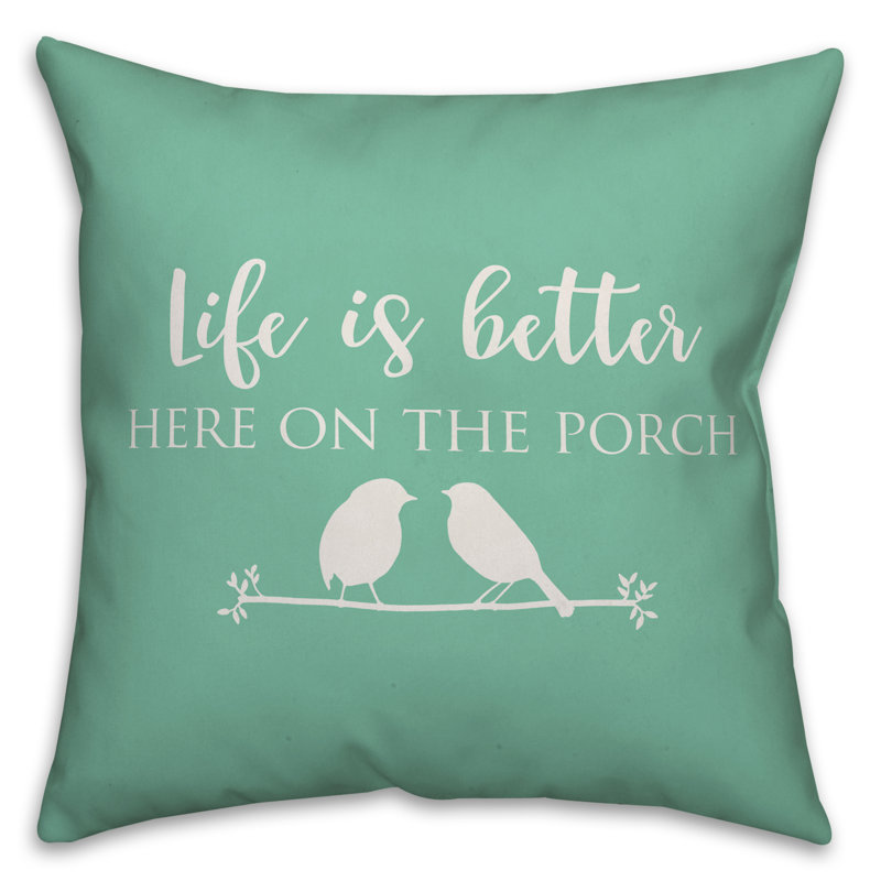 Outdoor Throw Pillow, Mint Green, 20" x 20"