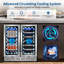 30'' 33 Bottle and 80 Can Dual Zone Built-In/Freestanding Wine & Beverage Refrigerator