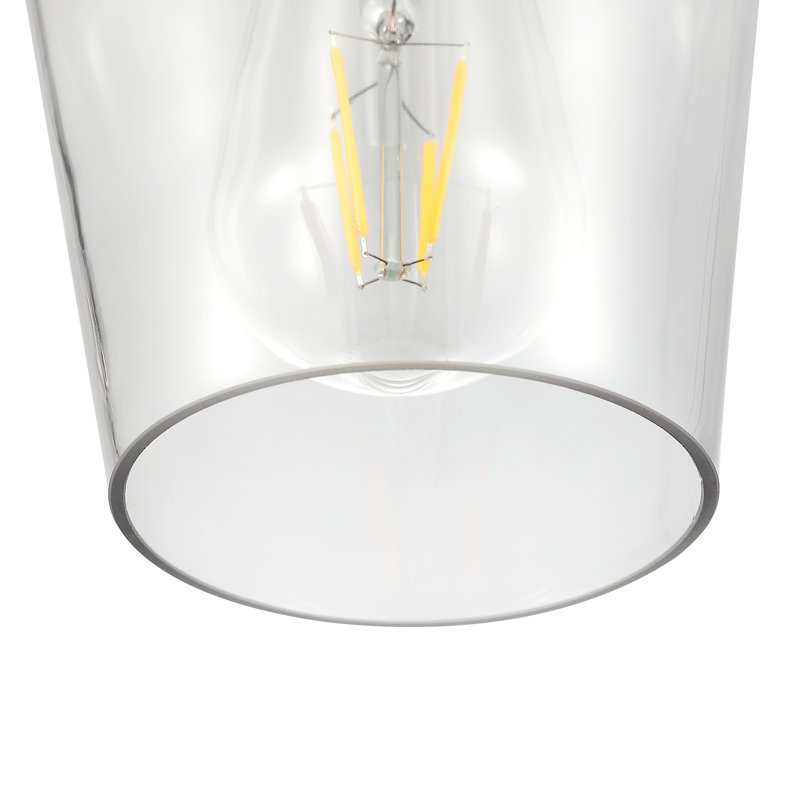 Farleigh Hungerford 1 - Light Single Pendant, Nickel, Transparent