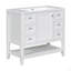 Ensemble de meuble-lavabo 36 po avec lavabo, une armoire et trois tiroirs, bois massif et panneau de fibres à densité moyenne-1232045548
