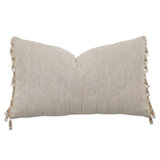 Evie Embroidered Reversible Throw Pillow