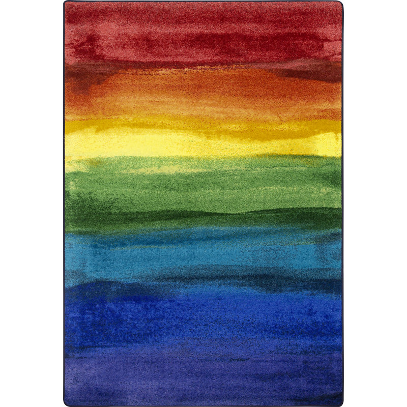 Kid Essentials Rainbow Magic Area Rug, Rectangle 7'8" x 10'9"