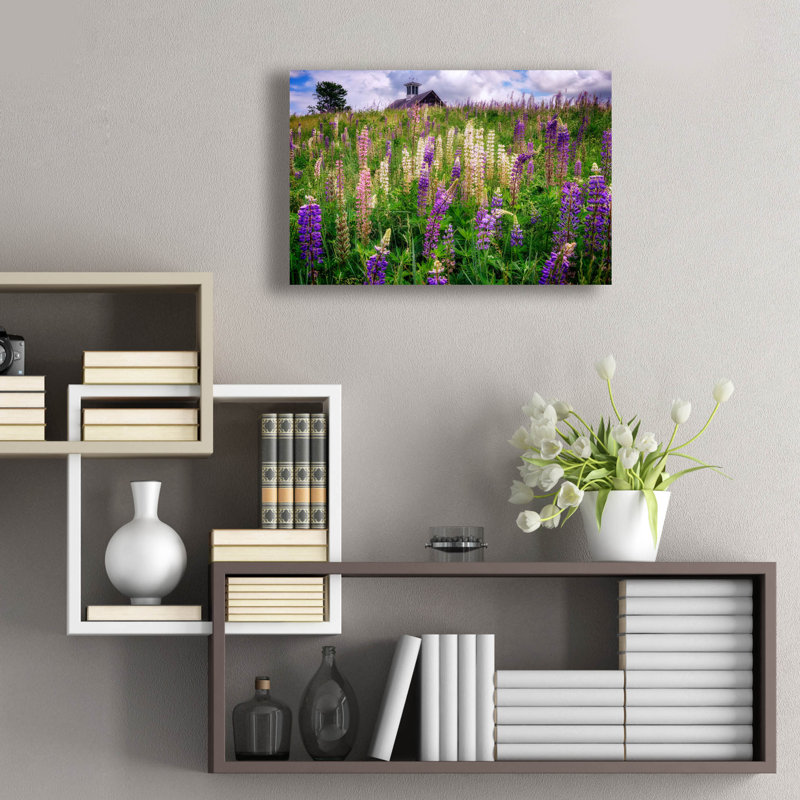 «Spring Blooms In Maine» par Rick Berk, art mural en verre acrylique, H 16 po x l 24 po x P 0,2 po