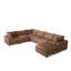 Canapé modulaire réversible en U 7 pièces avec repose-pieds amovible-1982078827