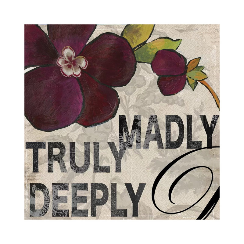 Madly by Aimee Wilson - Wrapped Canvas Print, 30.48 cm H x 30.48 cm W