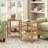 Cordoves Rattan Side Table Solid Wood Frame (Set Of 2)