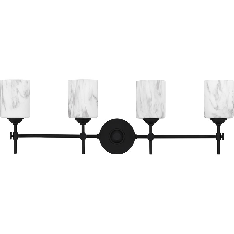 Wike Matte Black Bath Light, 4