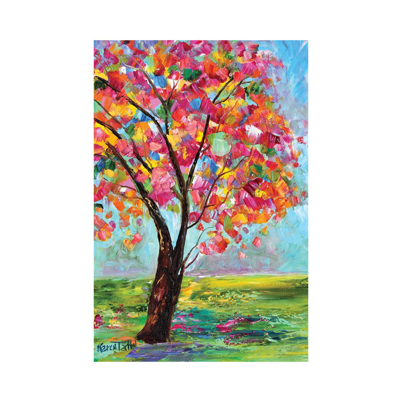 Spring Tree by Karen Tarlton - Wrapped Canvas Painting, 20.32 cm H x 30.48 cm W