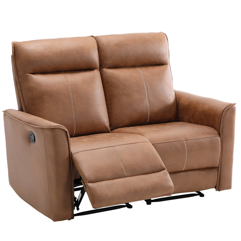 Causeuse inclinable manuelle moderne de 55,4 po de largeur Modern