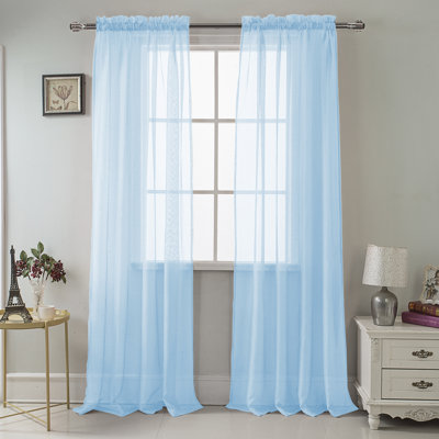 Landose Sheer Curtain Single Panel