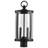 Alvelo - 2 Light Post Top - Matte Black with Clear Seeded Glass