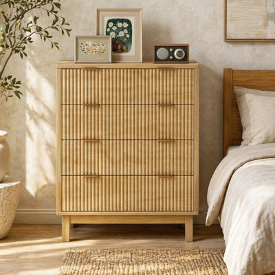 Closet Dresser,4 Drawer Double Dresser for Bedroom