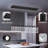 16-light Modern Crystal Rectangular Chandelier Black-928753952