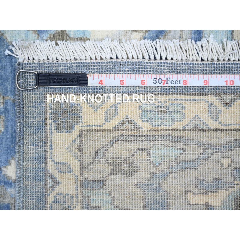 Tapis unique en laine noué à la main 6 pi 2 po x 8 pi 10 po nouvel âge Edmore