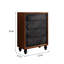 Coffre d'appoint en bois massif exquis simple.