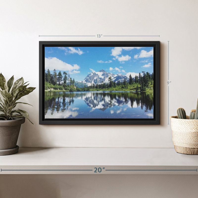 Impression sur toile Shuksan Lake Reflection, H 9 po x l 13 po