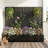 6 ft. H x 4 ft. W Metal Planter Box privacy screen Garden Bed with Trellis and Wheels - Black-478159949-478159945