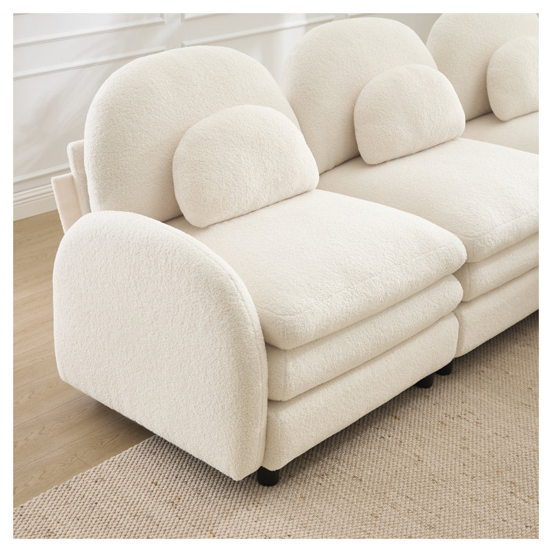 Canapé modulaire Teddy, Beige