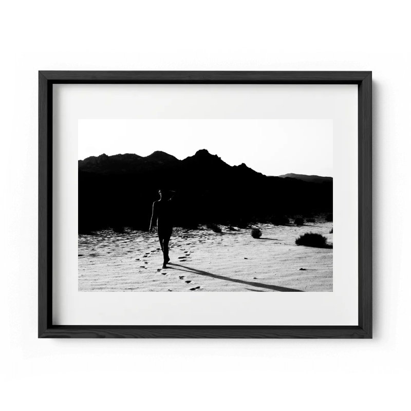 Morricone Print by Joseph Regan, 26" H x 36" W x 0.75" D, Black