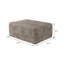 Rectangular Corduroy In Camel, No Assembly, Enhances Daily Life Assembly Required Camel , Adds Style To Living Room