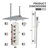 16" Ceiling Mounted 4-Function Thermostatic Rainfall Shower System with 6 Body Jets and Slide Bar-106263816