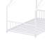 Structure de lit simple avec éclairage à DEL, toit en fer blanc, support de 350 lb, toit et lumières à conception basse et au sol, construction, 78,5 po de long, assemblage simple-1858979463-1858979462
