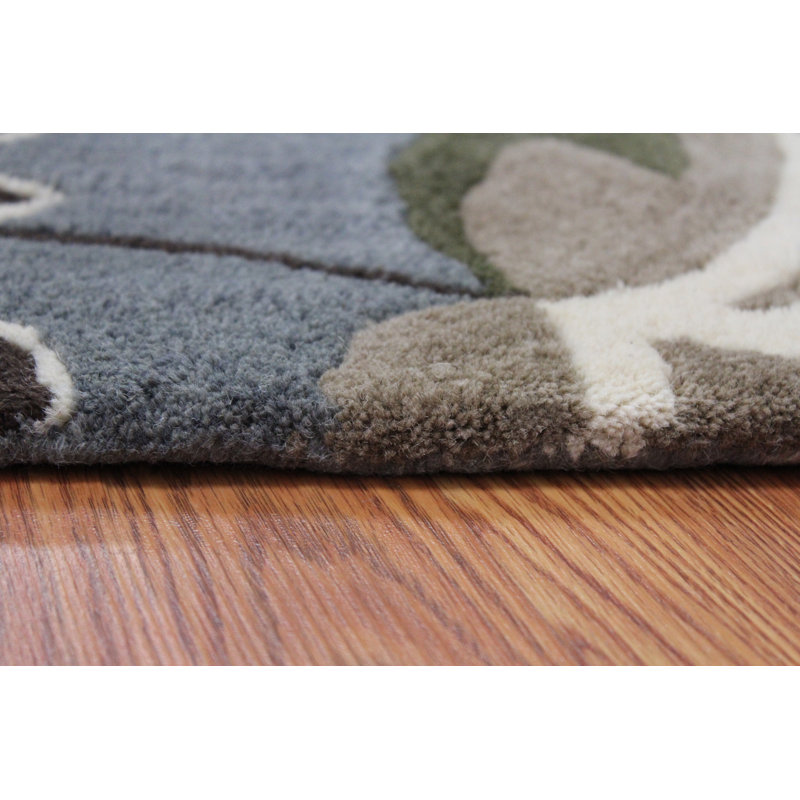 Cedartown Wool Floral Indoor Rug, Rectangle 5' x 8'