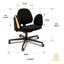 Chaise de méditation avec roulettes, dossier réglable