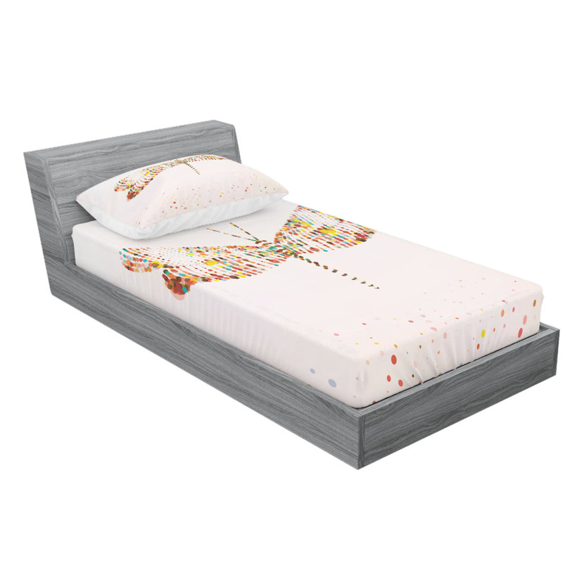 Microfiber Sheet Set, Twin Sheet Set with Fitted Sheet
