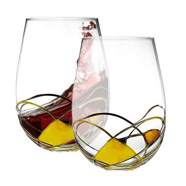 Personalization Mall 2 - Piece 5oz. Glass Flute Stemware Set