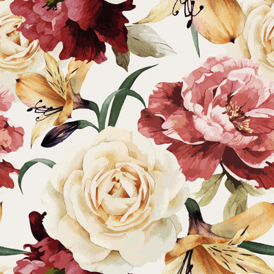 Harkins Peel & Stick Floral Roll