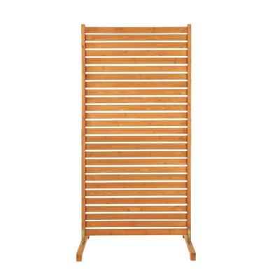74 X 36 In. Wooden Freestanding Privacy Fence Screen
