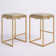 Simmerman Upholstered Counter Stool with Metal Frame