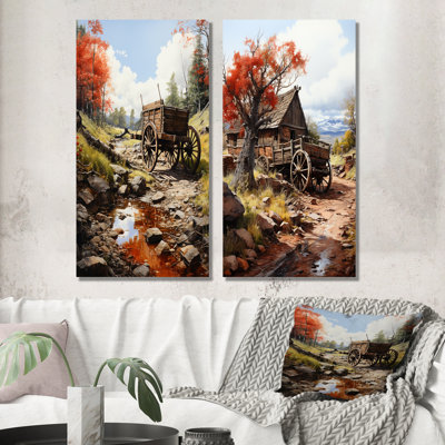 Ensemble de salon Rustic Red Us Carriot - Old American Cart