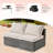 Premium All-Weather Wicker 6 - Person Modular Patio Conversation Sets with Cushions-98524813