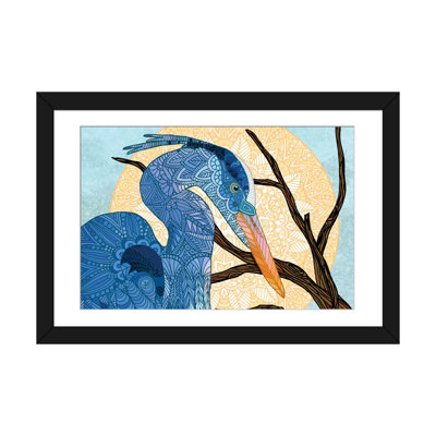 Egret Sun par Angelika Parker - Estampe numérique sur toile tendue avec châssis